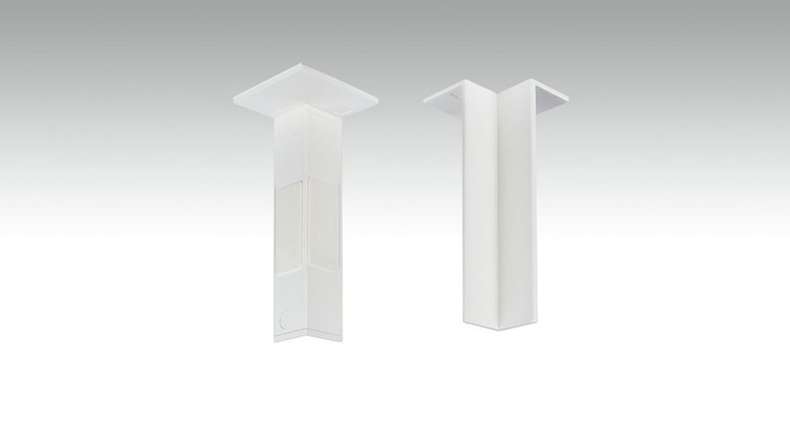 Self-adhesive inside corner for skirting board F100202M Modern White 18 x 80 mm (9062302001)