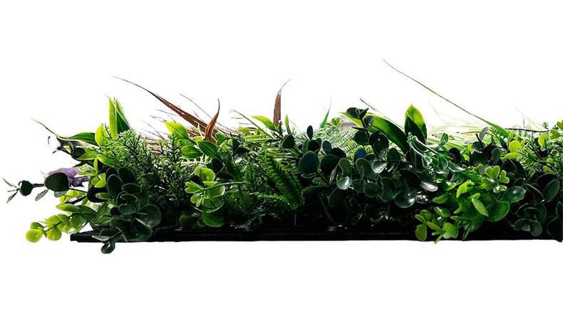 planeo acoustic panel - MixWall Leaf Mood Exotic Mixed Flora 52 x 52 cm | artificial plant (PLMW-71111)