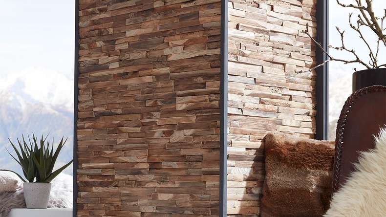 Skaben WoodWall - Teakwood Chic Nature