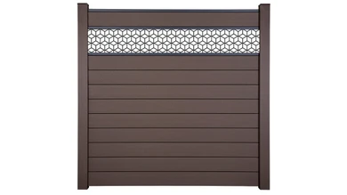 planeo Gardence Strong - BPC plug-in fence Cube Terra 180 x 180 cm