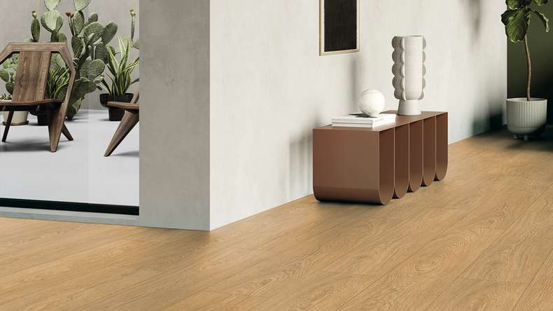 Gerflor adhesive vinyl - Creation 40 Lounge Oak Golden | Synchronised embossing