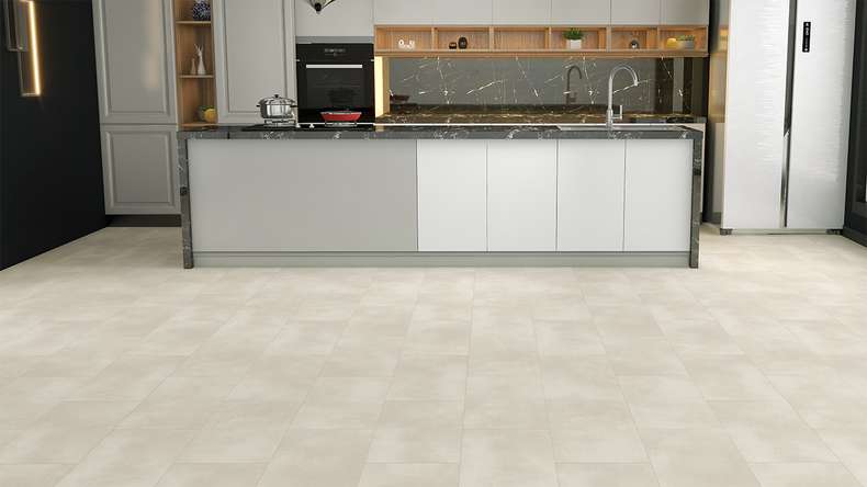 planeo Rigid Klick Vinyl - STEINWERK PUCore XL Sandstone | Impact sound insulation integrated (NF-FXL-295)