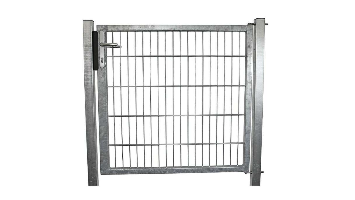 Universal door medium 1-leaf hot-dip galvanised H 800 x W 1590 mm incl. gateposts