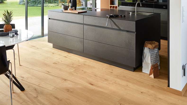 MEISTER Lindura wood flooring HD 400 - 08921 Oak authentic pure ultra matt lacquered 2200 x 205 x 11 mm (500214-2200205-08921)