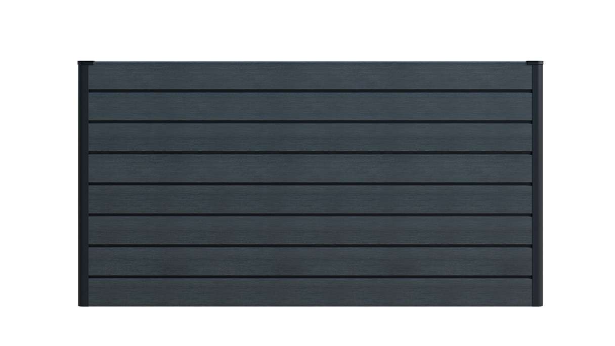 planeo BPC-Rhombus raised bed rectangle - stone grey co-ex. 150 x 70 x 79 cm