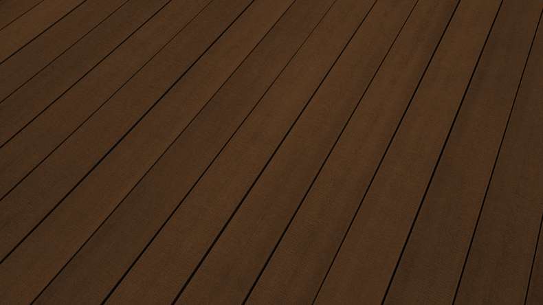 planeo TitanWood - solid plank wood structure dark brown