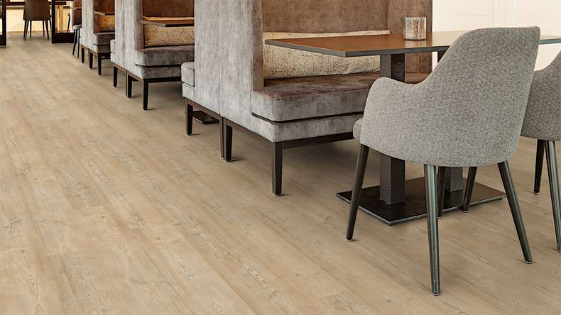 planeo Rigid click vinyl - FlexCore 55 Biscuit Oak | Impact sound insulation integrated (plfc-5101FS55)