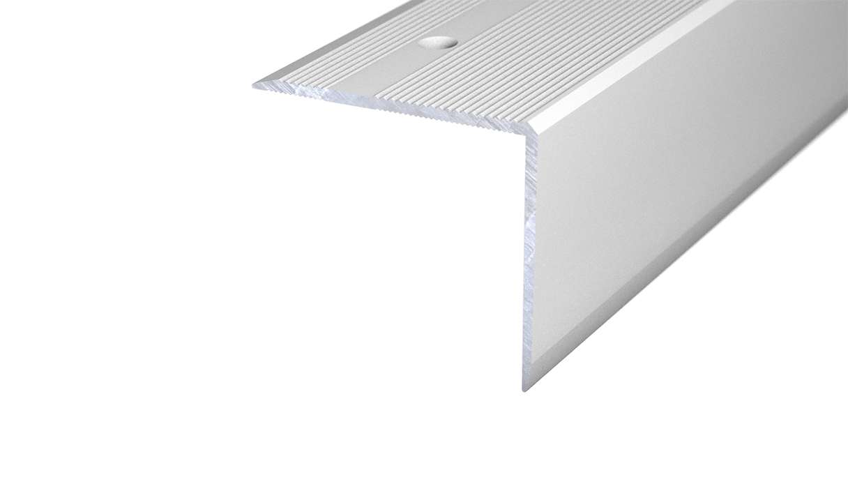 planeo stair nosing profile 492 silver 250 cm