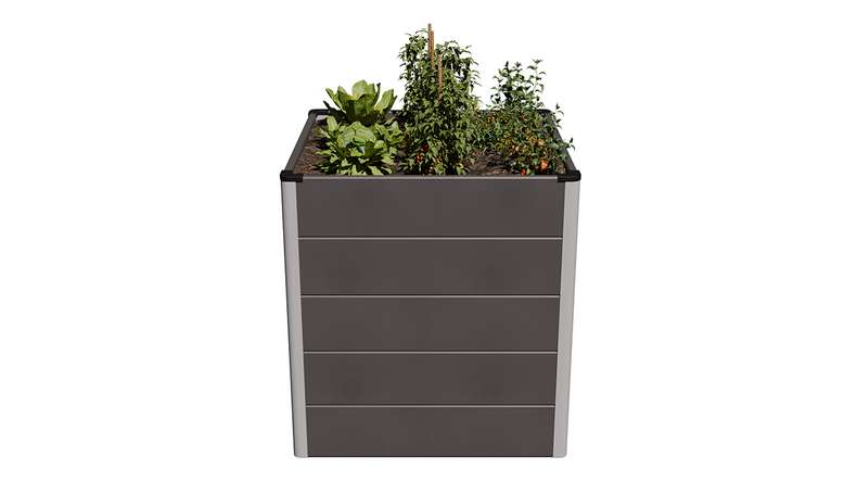 planeo BPC raised bed Cube - anthracite | DB703 70 x 70 x 75 cm