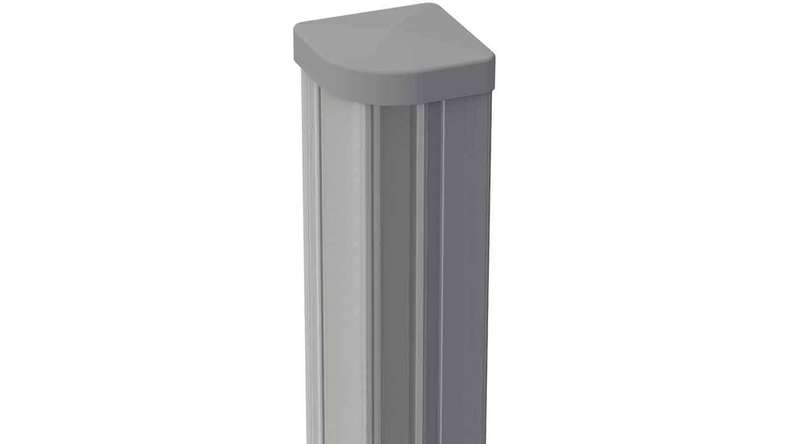 planeo Gardence Metallic – Adjustable aluminium corner post, including cap
