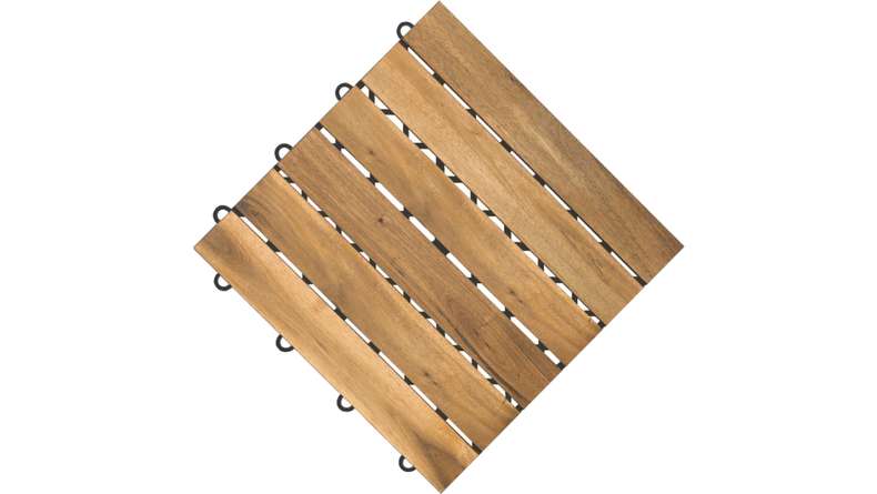 planeo wood terrace tile acacia 30x30 cm - 5 pcs - 0,45m²