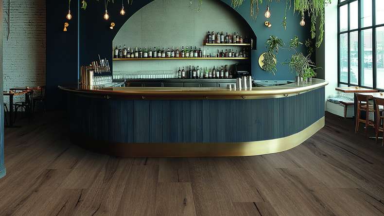 Gerflor adhesive vinyl - Creation 30 Cedar Dark Brown