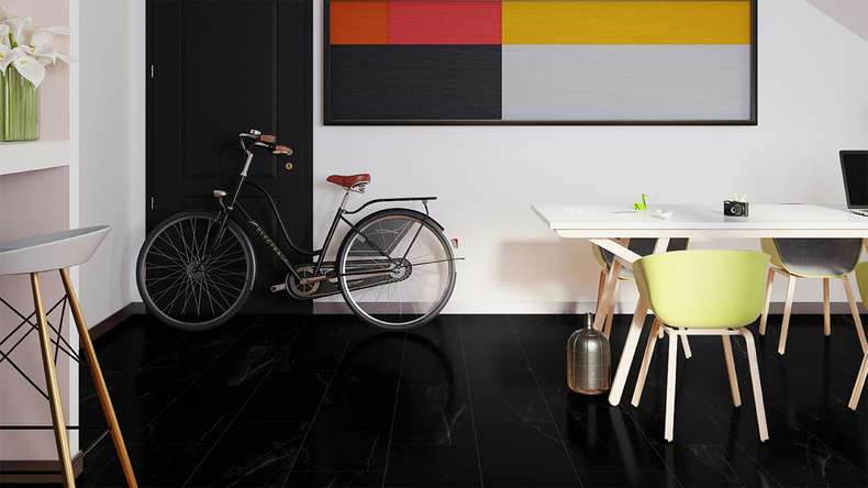 planeo laminate - Stone 2.0 Marmorata Nera High gloss (FE00674)