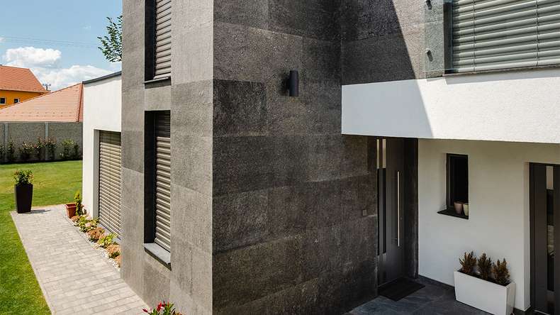 planeo EVOLITH Slate&Stone - Natural stone wall cladding Obscura 1220 x 610 mm
