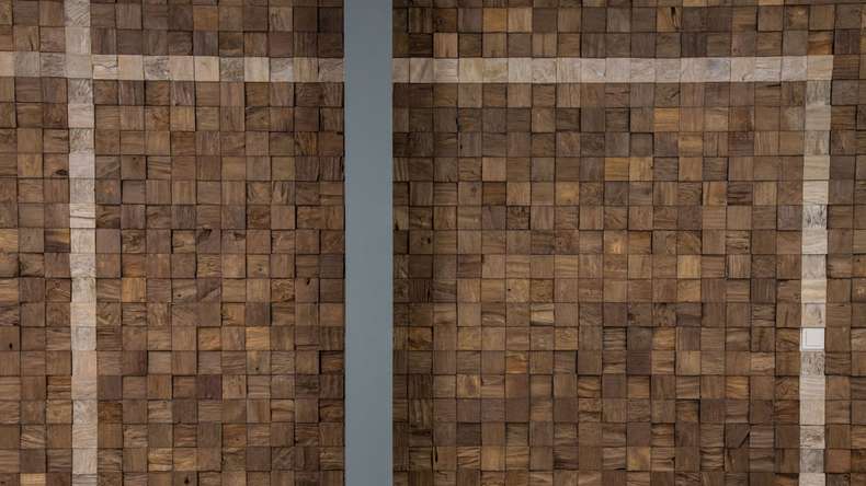 Skaben WoodWall - Teakwood Cube Sulawesi