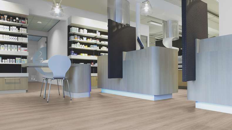 planeo self-adhesive vinyl – SilentIQ Wood 2-in-1 Commercial Carviano | Integrated impact sound insulation (F-DW-SIQ-9080)