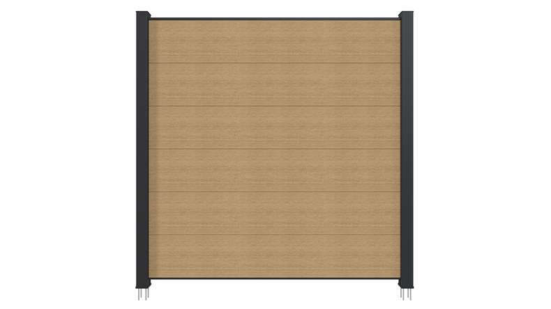 planeo INFINITY XL-Board - WPC CoEx plug-in fence sand 176 x 183