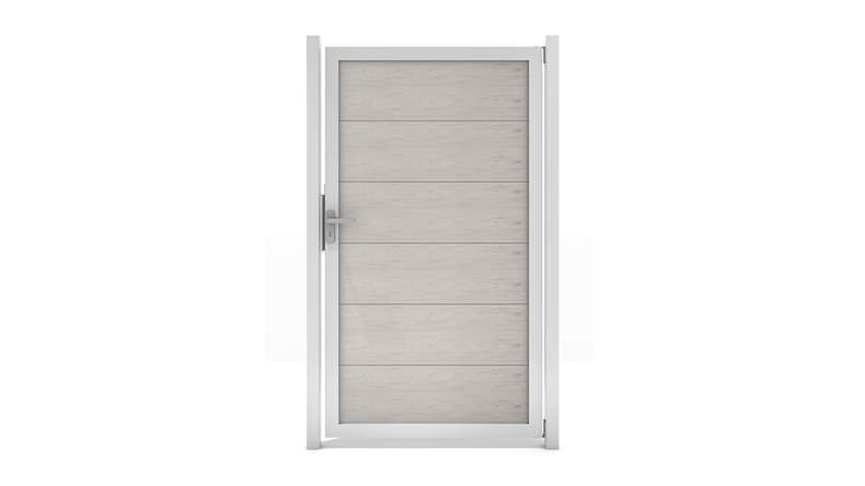 planeo Viento - universal door Bi-Color Sand with aluminium frame in silver | EV1