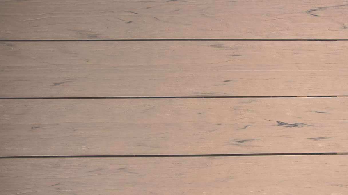 planeo TitanWood - solid plank 4m brown-grey antique aged/brushed
