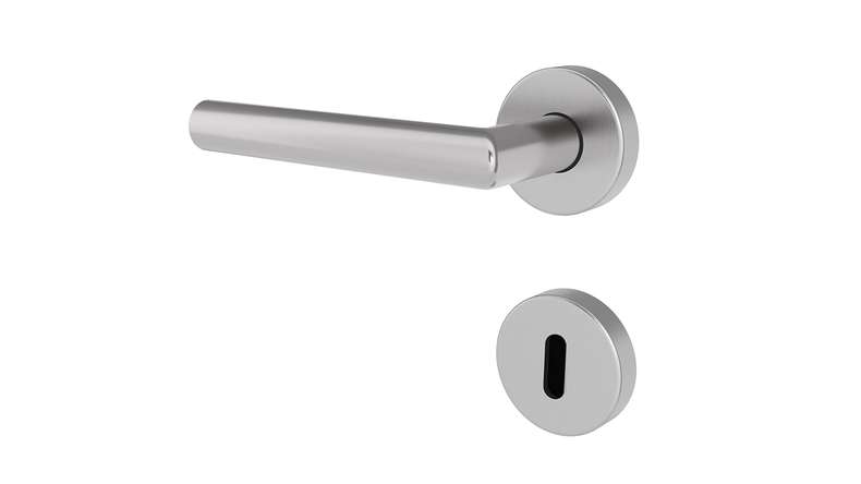 planeo Edelwerk VYRO door handle stainless steel BB round rose