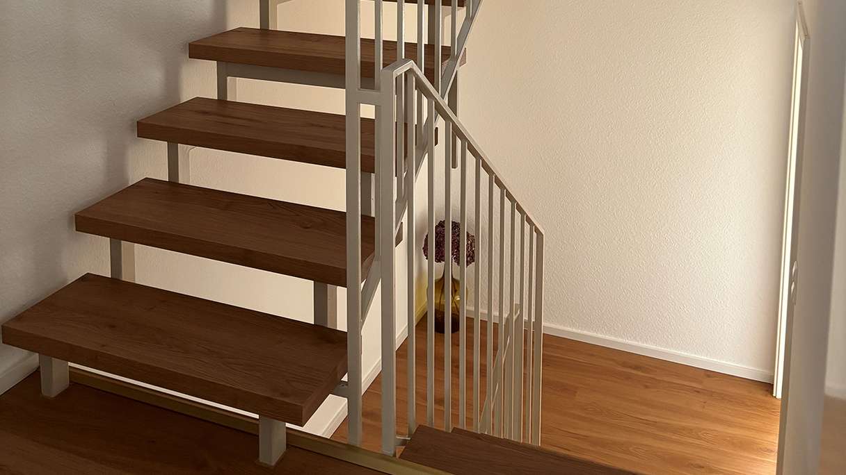 planeo block step straight 40mm blockboard + vinyl | decor and dimensions individually selectable