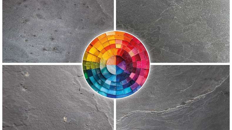planeo EVOLITH Slate&Stone - Natural stone wall cladding Noctis 1220 x 610 mm