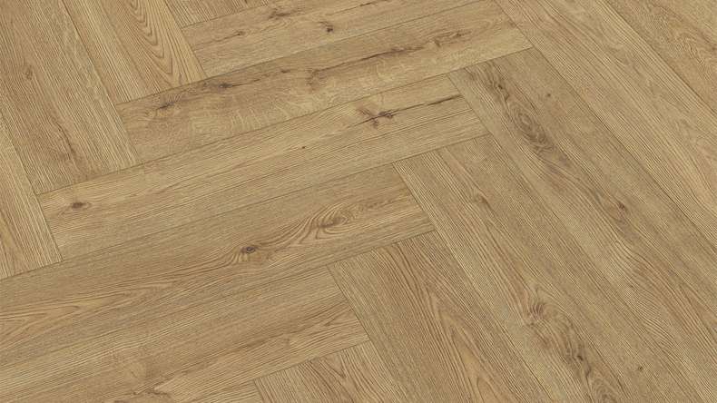 planeo laminate herringbone - champagne | synchronised embossing (LAMF-100)