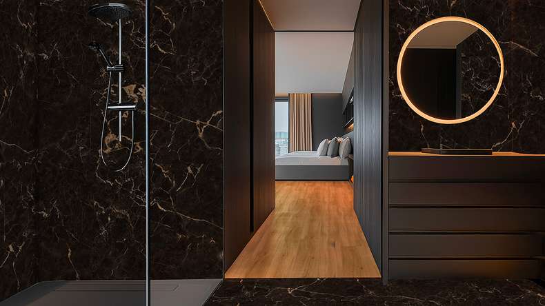 Gerflor adhesive vinyl - Creation 55 Sahara Noir