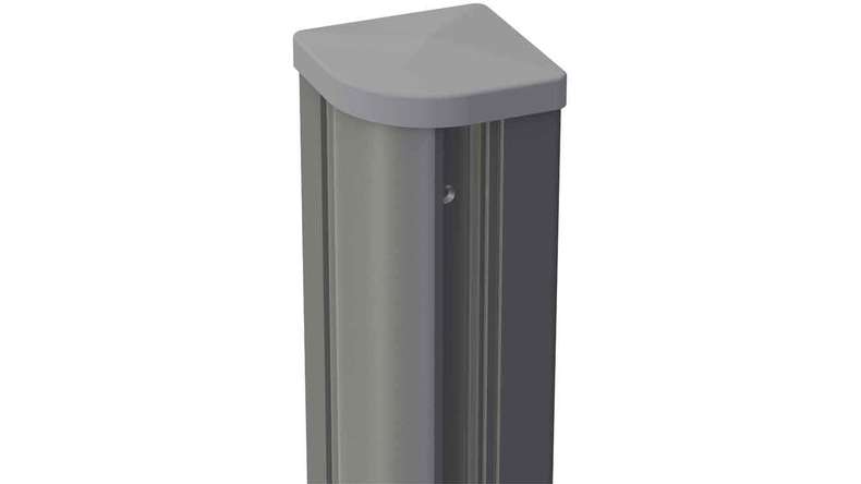 planeo Gardence Metallic – Adjustable aluminium corner post, including cap