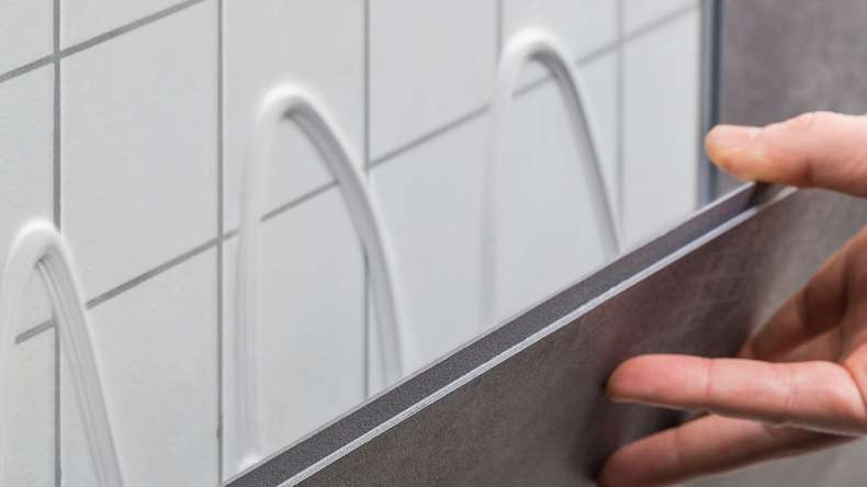 Plastic wall panelling - planeo StrongWall XL - Sardi 90 x 260 cm