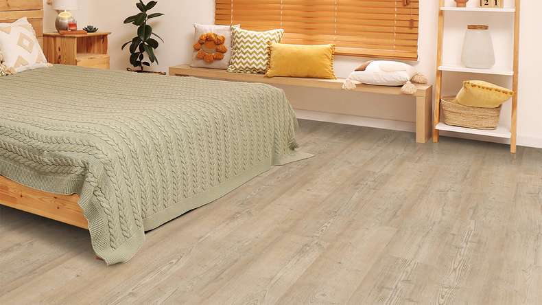 planeo Rigid click vinyl - FlexCore 55 Biscuit Oak | Impact sound insulation integrated (plfc-5101FS55)