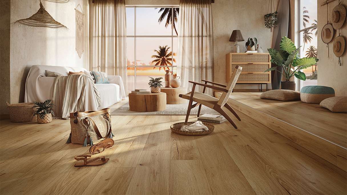 MEISTER design flooring Rigid Vinyl RD 200 S - 20081 Sunset lounge | Impact sound insulation integrated (400047-1220230-20081)