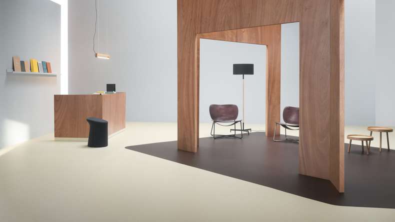 Forbo Linoleum Marmoleum Cocoa - white chocolate 3584-2.5