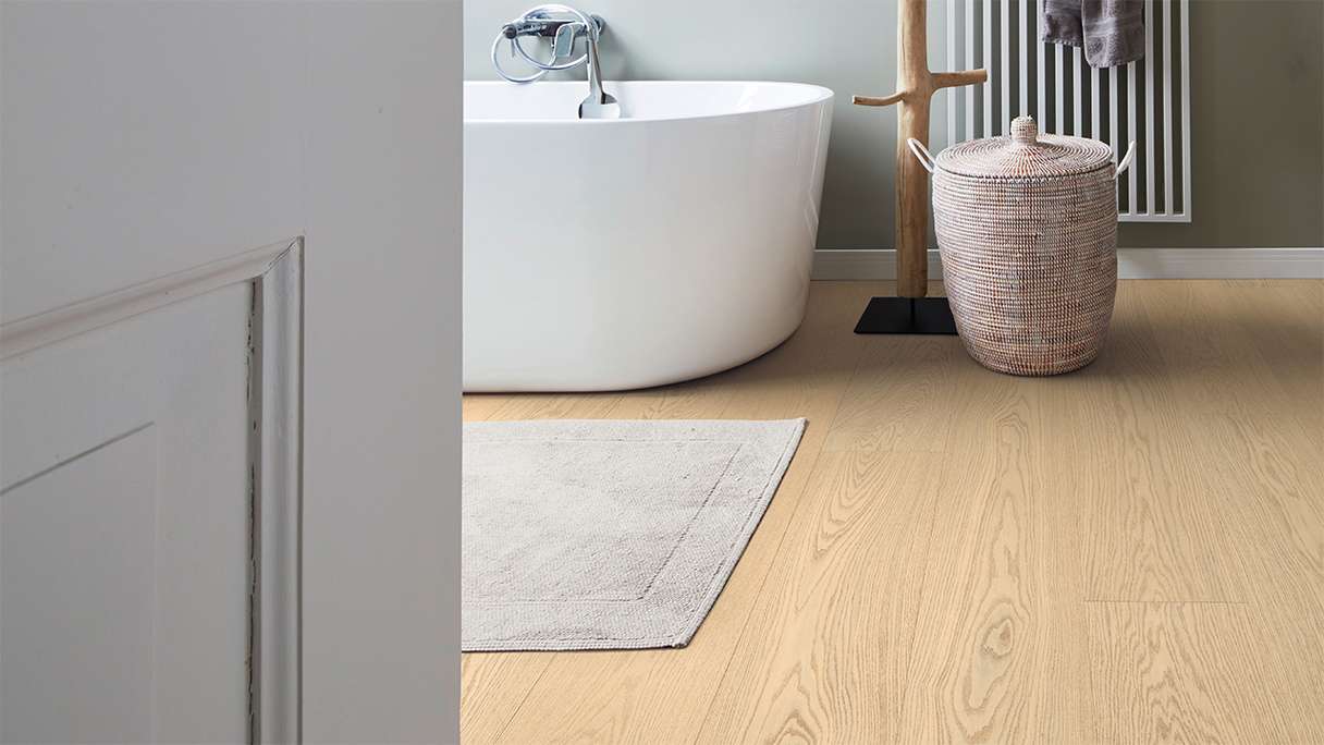 MEISTER Lindura wood flooring HD 400 - 08919 Oak natural alabaster ultra matt lacquered 2200 x 270 x 11 mm (500214-2200270-08919)
