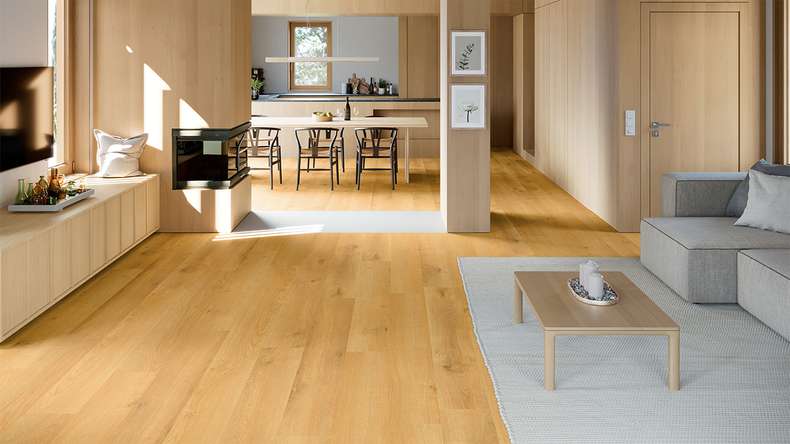 planeo Rigid Klick Vinyl - SolutionX 2in1 BigSize Maison Oak 1.83m long XL plank | integrated footfall sound insulation (ECF-BS-84)