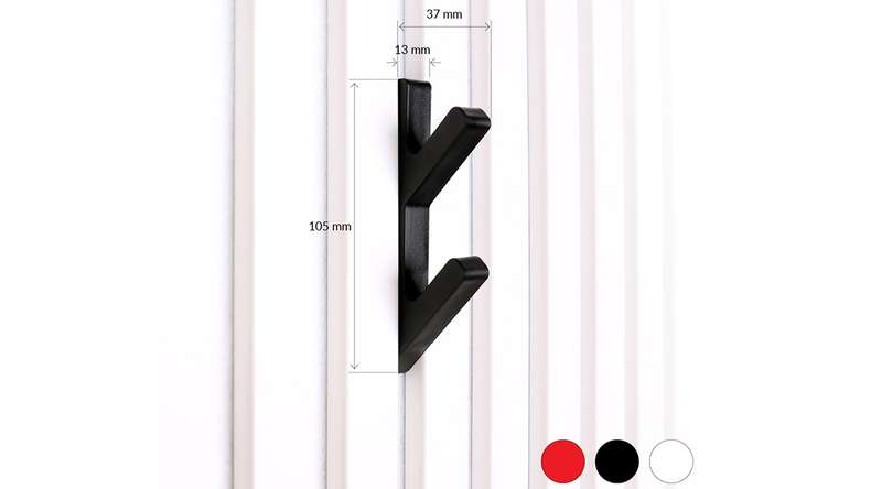 planeo 3D hooks - red 2 pcs