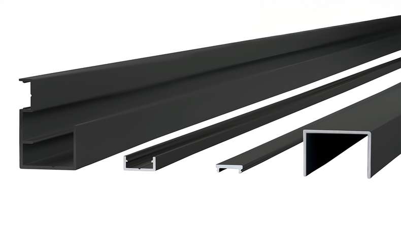 planeo Build privacy fence mounting set 19-23 mm RAL 7016