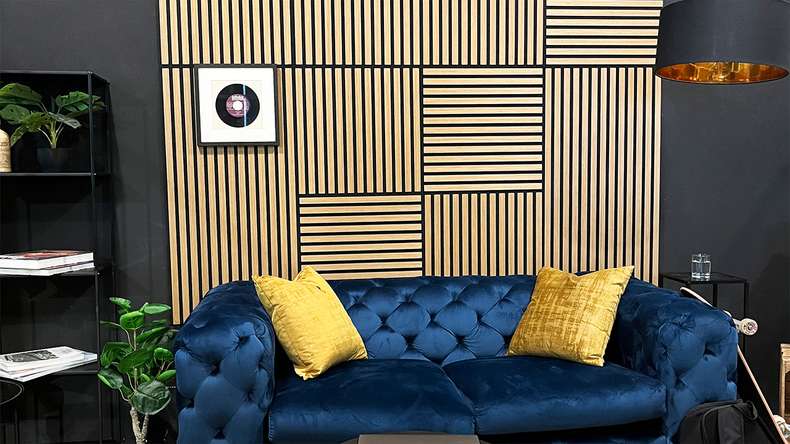 planeo acoustic panel - MixWall Timber Touch Flare Oak 52 x 52 cm | real wood veneer (PLMW-00011A)