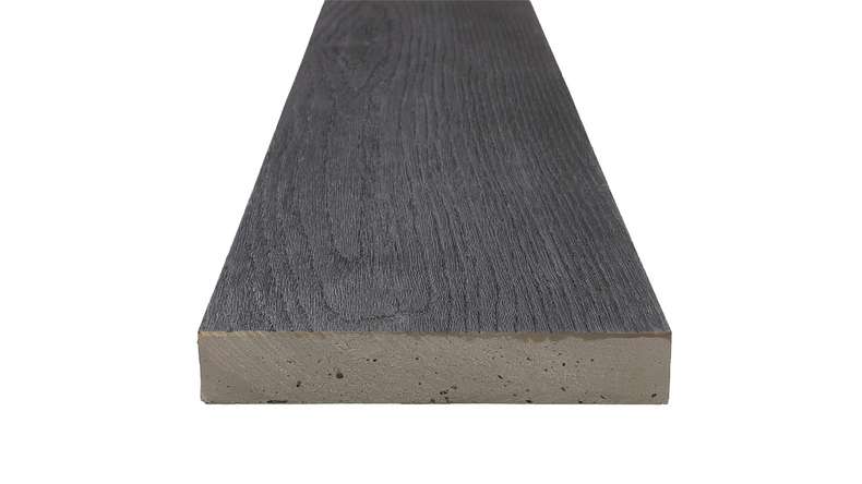 planeo Authoria PureBoard solid decking - Dark Natural 3.6m textured