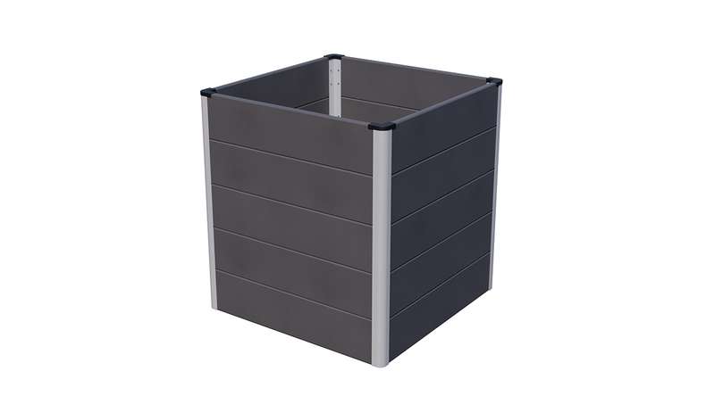 planeo BPC raised bed Cube - anthracite | DB703 70 x 70 x 75 cm