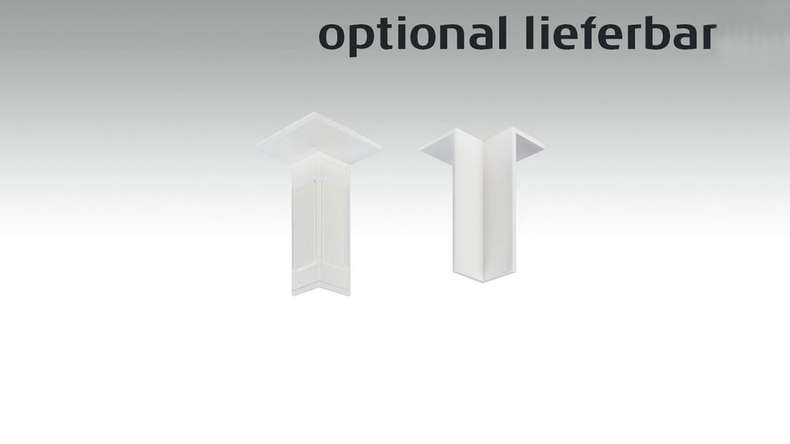 planeo skirting Modern white 18 x 50mm