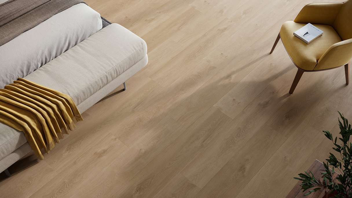 planeo Rigid Click Vinyl - HOMEtec Pro 50 IXPE Breeze Oak | Impact sound insulation integrated (RP-E50-4)