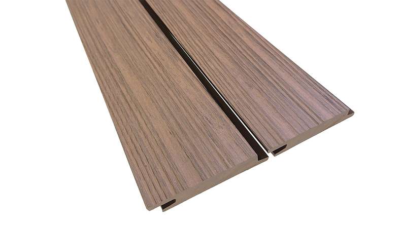 planeo Fassado - WPC Rhombus moulding facade cladding brown