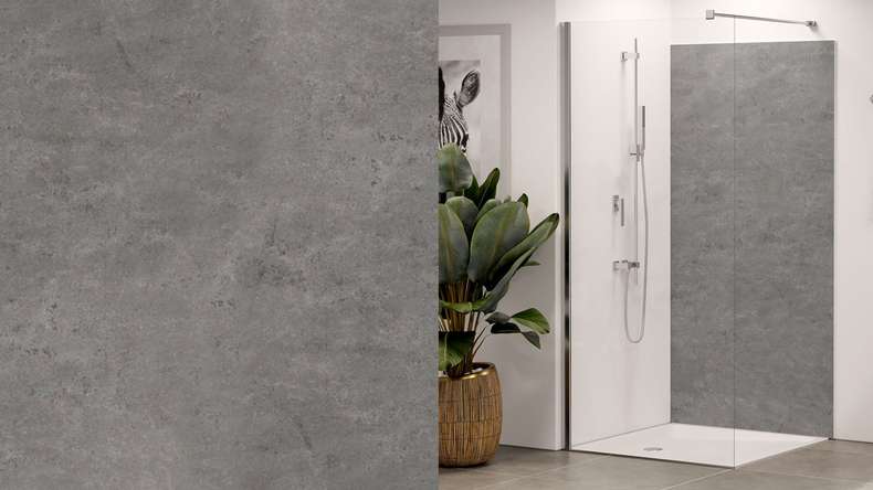 Planeo Wallboard - Concrete Dark Grey Matt - various formats