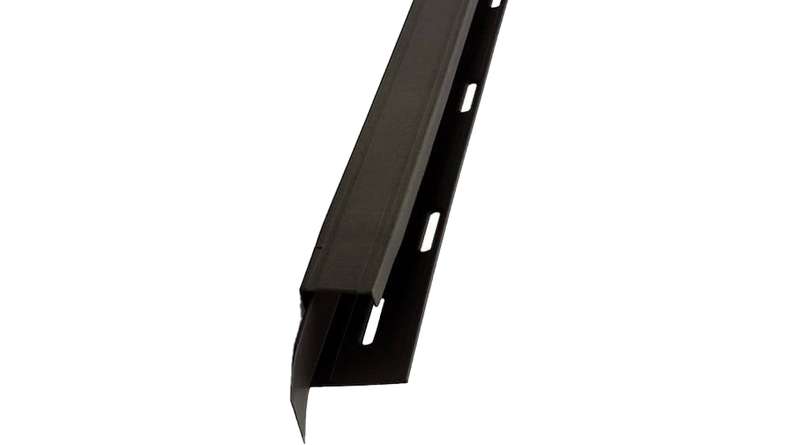 planeo facades Universal U-profile 2-piece Onyx - 1850 x 50 x 50 mm