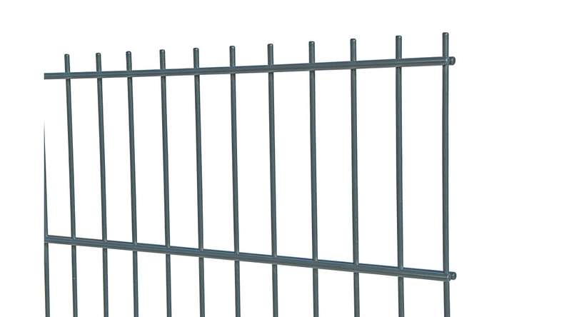 Double-rod fence heavy 8/6/8 - width 2510 mm RAL 7016 Anthracite