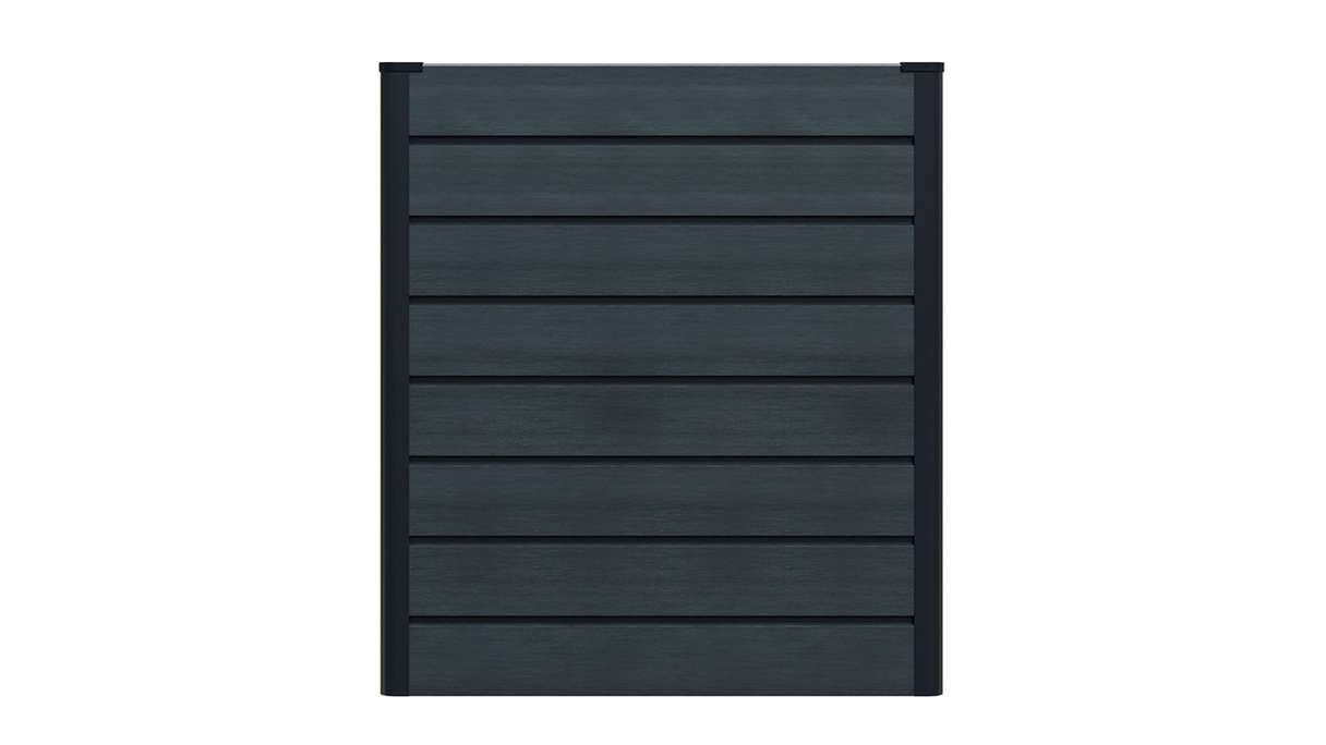 planeo BPC-Rhombus raised bed Cube - Stone grey co-ex. 70 x 70 x 79 cm