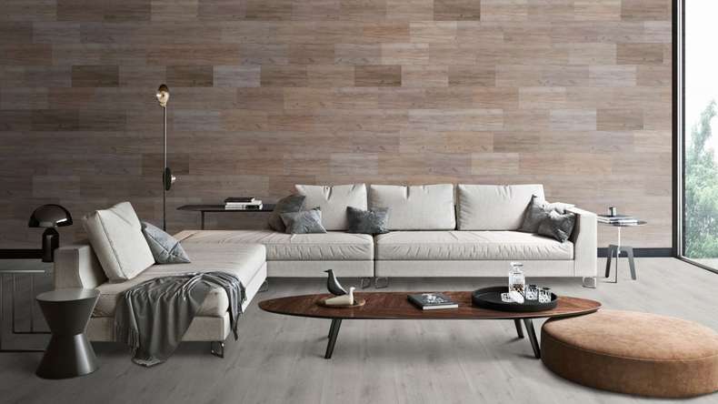 Skaben DesignWall Aqua plastic wall panelling - Bassano oak 60 x 30 cm