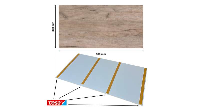 Skaben DesignWall Aqua plastic wall panelling - Bassano oak 60 x 30 cm