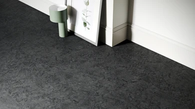 planeo Rigid Click Vinyl - SolutionX 2in1 Anthracite | Impact sound insulation integrated (ECF-0026)